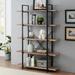 17 Stories Nuttall 70"H x 47.2"W Vintage Industrial Etagere Bookcase for Living Room, Office, Kitchen, in White | 70 H x 47 W x 13 D in | Wayfair