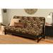 The Twillery Co.® Stratford Full Size 76" Wide Futon Frame & Mattress Wood/Solid Wood in Brown | 37 H x 76 W x 31 D in | Wayfair