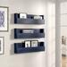 Sand & Stable™ Baby & Kids Burch Pine Wood Floating Shelf Wood in Blue | 8 H x 28 W x 4 D in | Wayfair HRBE1193 43988572