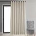 Alcott Hill® Indianapolis Extra Wide Signature Velvet Curtains for Bedroom Blackout Curtains Living Room Window Single Panel Velvet in White | Wayfair