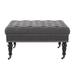 Kelly Clarkson Home Landis 35" Nailhead Trim Tufted Upholstered Ottoman Polyester in Brown | 34.63 W x 34.6 D in | Wayfair WRLO8663 40787182