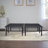 Lucid Comfort Collection 14" Wire-Grid Bed Frame Metal in Black | 14 H x 53.7 W x 74.8 D in | Wayfair RH22FF14FP