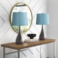 Mercury Row® Mcmunn Standard Table Lamp Set Linen/Metal in Green/Gray/Blue | 29.25 H x 15 W x 15 D in | Wayfair 377E6B2D538A42699924ED6B86608F45