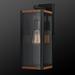 George Oliver Malak 1 - Bulb Outdoor Wall Lantern Metal/Steel in Black | 16 H x 6 W x 8 D in | Wayfair 74A73315DD4348BCAA3E82C14DFDFA4C