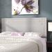 Latitude Run® Gaetana Panel Headboard Upholstered/Polyester in Gray/Brown | 23.6 H x 55.58 W x 2.34 D in | Wayfair LATR7709 34451525