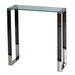 Porch & Den Thunderhead Blass/ Stainless Steel Console Table