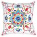 Mediterranean Medallion Garden Outdoor Pillow