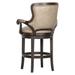 Fairfield Chair Spritzer Swivel Stool Wood/Upholstered in Gray/Brown | 43 H x 25.75 W x 27.75 D in | Wayfair 2008-C6_9177 Granite_Walnut