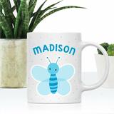 Zoomie Kids Valle Personalized Kids Baby Butterfly Coffee Mug Ceramic in Brown/White | 3.8 H in | Wayfair DB7217B8432B4BBB97E204A8B1C8BF1A