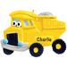 The Holiday Aisle® Dump Truck Toy Hanging Figurine Ornament Plastic in Black/Yellow | 3 H x 4 W x 0.5 D in | Wayfair