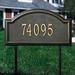 Whitehall Products Providence 1-Line Lawn Address Sign Metal in Brown/Yellow | Wayfair 1306OG