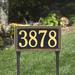 Whitehall Products Egg & Dart 1-Line Lawn Address Sign Metal | 24.25 H x 13 W x 1 D in | Wayfair 6123OG