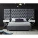 Everly Quinn Tufted Platform Bed Upholstered/Velvet in Gray | 64 H x 76 W x 80 D in | Wayfair 0090E93E401A4741B6B896CD189588E1
