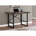 Gracie Oaks Fullilove Computer Desk, Home Office, Laptop, 48"L, Work, Metal, Laminate, Contemporary, Modern Wood/Metal in Black/Brown | Wayfair