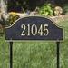 Whitehall Products Admiral 1-Line Lawn Address Sign Metal | 24 H x 15.75 W x 1 D in | Wayfair 1240GG