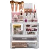Sorbus Cosmetic Makeup & Jewelry Storage Case Display Organizer Large Plastic | 11.62 H x 9.25 W x 5.5 D in | Wayfair MUP-SET-24