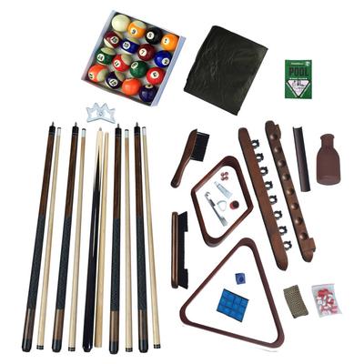 Hathaway Deluxe Billiards Accessory Kit Walnut Finish
