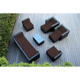 Ohana Black Wicker Outdoor 10-piece Conversation Set - No Assembly