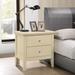 Primo Transitional Wood 2-drawer Nightstand Table