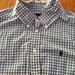 Ralph Lauren Shirts & Tops | Blue Check Boys Polo Button Down | Color: Blue | Size: 14b