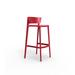 Vondom Africa 29.25" Patio Bar Stool Plastic in Red | 37.5 H x 19 W x 19 D in | Wayfair 65029-RED