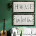 Gracie Oaks Bee Home - Picture Frame Textual Art Print on Canvas Canvas, Solid Wood | 43.5 H x 47 W x 1.5 D in | Wayfair