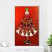 The Holiday Aisle® Accessory Tree (Vertical) By Jodi - Graphic Art Plastic/Acrylic in Green/Red | 63.5 H x 39.5 W x 2 D in | Wayfair