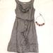 J. Crew Dresses | J.Crew Silky Gray Silver Dress Sz S | Color: Gray/Silver | Size: S