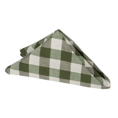 Buffalo Check Dinner Table Napkins Set of Four by Achim Home Décor in Sage