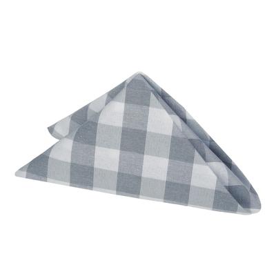 Buffalo Check Dinner Table Napkins Set of Four by Achim Home Décor in Grey