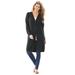 Plus Size Women's Perfect Cotton Duster by Woman Within in Black (Size 38/40) Cardigan Sweater