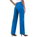 Plus Size Women's Classic Bend Over® Pant by Roaman's in Vivid Blue (Size 26 W) Pull On Slacks