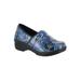 Women's Lyndee Slip-Ons by Easy Works by Easy Street® in Blue Pop Patent (Size 8 M)