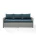 Birch Lane™ Lawson 80.5" Wide Outdoor Wicker Patio Sofa w/ Cushions Wicker/Rattan in Gray | 32.5 H x 80.5 W x 31.75 D in | Wayfair