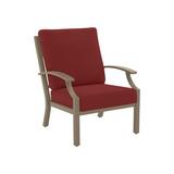 Tropitone Marconi Patio Chair w/ Cushions in Red/Brown | 35 H x 29 W x 33 D in | Wayfair 542011_MOA_Canvas Henna