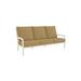 Tropitone Muirlands 76.5" Wide Outdoor Patio Sofa w/ Cushions Metal/Rust - Resistant Metal in White/Brown | 39.5 H x 76.5 W x 33 D in | Wayfair