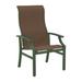 Tropitone Marconi Patio Dining Armchair Sling in Green | 43.5 H x 25.5 W x 27.5 D in | Wayfair 452001_WLD_Cherrywood