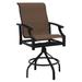 Tropitone Marconi Sling 28" Patio Bar Stool in Black/Brown | 48.5 H x 25.5 W x 28.5 D in | Wayfair 452027-28_OBS_Cherrywood