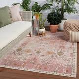 Pink 114 x 0.17 in Area Rug - Mistana™ Gagliano Floral Indoor/Outdoor Area Rug Polyester | 114 W x 0.17 D in | Wayfair