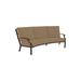 Tropitone Marconi 87" Wide Outdoor Patio Sofa w/ Cushions Metal/Rust - Resistant Metal/Sunbrella® Fabric Included in Brown | Wayfair