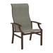 Tropitone Marconi Patio Dining Armchair Sling | 43.5 H x 25.5 W x 27.5 D in | Wayfair 452001_GRE_Cobble Stone