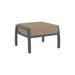 Tropitone Muirlands Outdoor Ottoman w/ Sunbrella Cushions Metal in Brown | 15.5 H x 27.5 W x 25 D in | Wayfair 612017_GPH_Dupione Sand