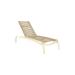 Tropitone Laguna Beach EZ Span™ 81.5" Long Reclining Single Chaise Metal in White | 39.5 H x 31 W x 81.5 D in | Outdoor Furniture | Wayfair