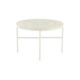 Tropitone La'Stratta Stamped Aluminum Dining Table Metal in White | 28.5 H x 42.5 W x 42.5 D in | Outdoor Dining | Wayfair 602042SLU-28_PMT