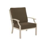 Tropitone Marconi Patio Chair w/ Cushions in Gray/Brown | 35 H x 29 W x 33 D in | Wayfair 542011_SNR_Dupione Walnut