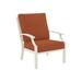 Tropitone Marconi Patio Chair w/ Cushions in White/Brown | 35 H x 29 W x 33 D in | Wayfair 542011_PMT_Cayenne