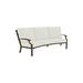 Tropitone Marconi 87" Wide Outdoor Patio Sofa w/ Cushions Metal/Rust - Resistant Metal/Sunbrella® Fabric Included in Gray/Brown | Wayfair