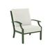 Tropitone Marconi Patio Chair w/ Cushions in Gray/Green | 35 H x 29 W x 33 D in | Wayfair 542011_WLD_Canvas Natural