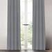 The Twillery Co.® Mullen Solid Room Darkening Rod Pocket Single Curtain Panel Polyester/Linen in Gray | 72 H x 50 W in | Wayfair