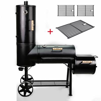 Taino - chief 130kg Smoker inkl. 3er Set Roste bbq Räucherofen Holzkohle Grill